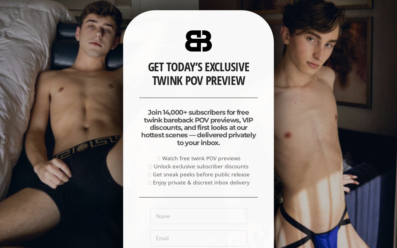 Twink Bareback POV Videos & Previews | Boys to Breed